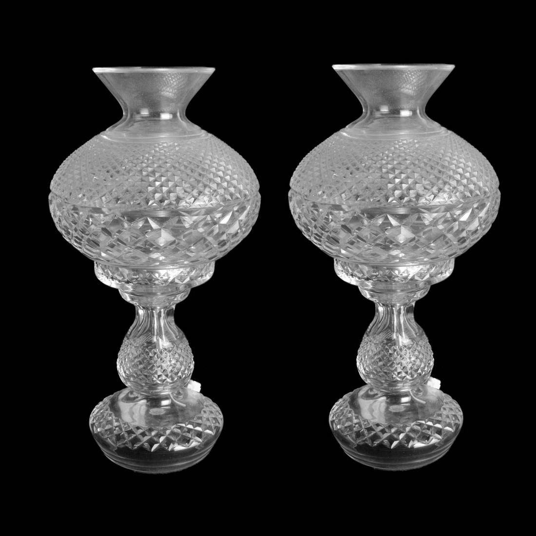 Crystal hurricane top lamp electric