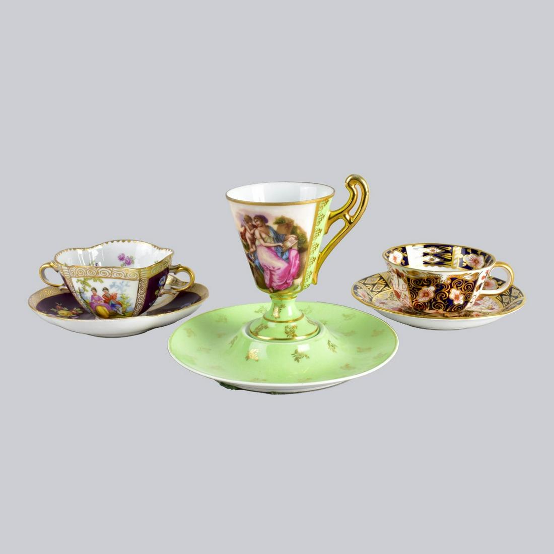 Vintage Porcelain Cups and Saucers Set (1 of 8)