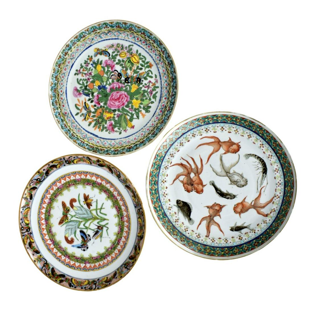 Three Chinese Export Plates (1 of 3)