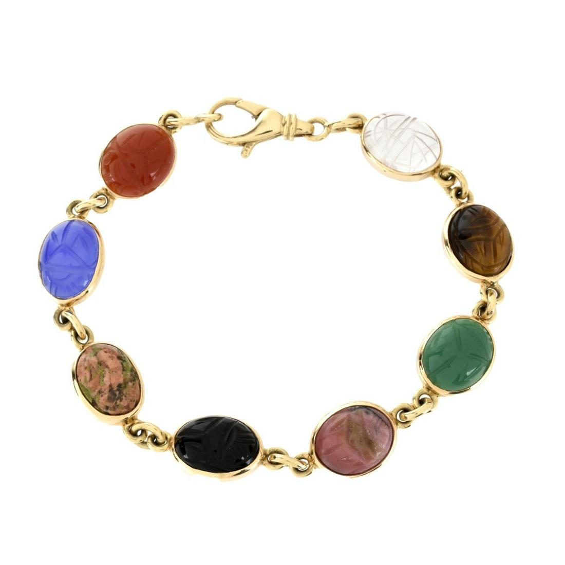 Gemstone and 14K Bracelet (1 of 3)