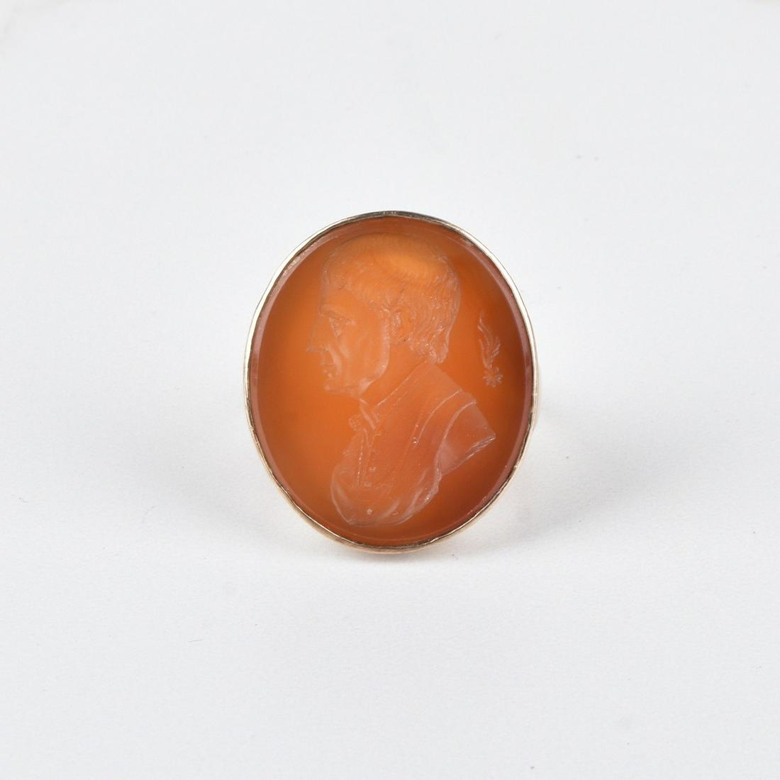 Antique Carnelian and 10K Ring (1 of 3)
