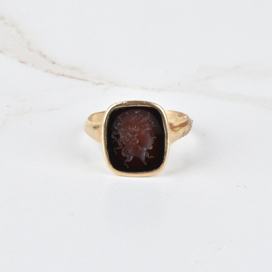 Antique Carnelian and 10K Ring (1 of 3)