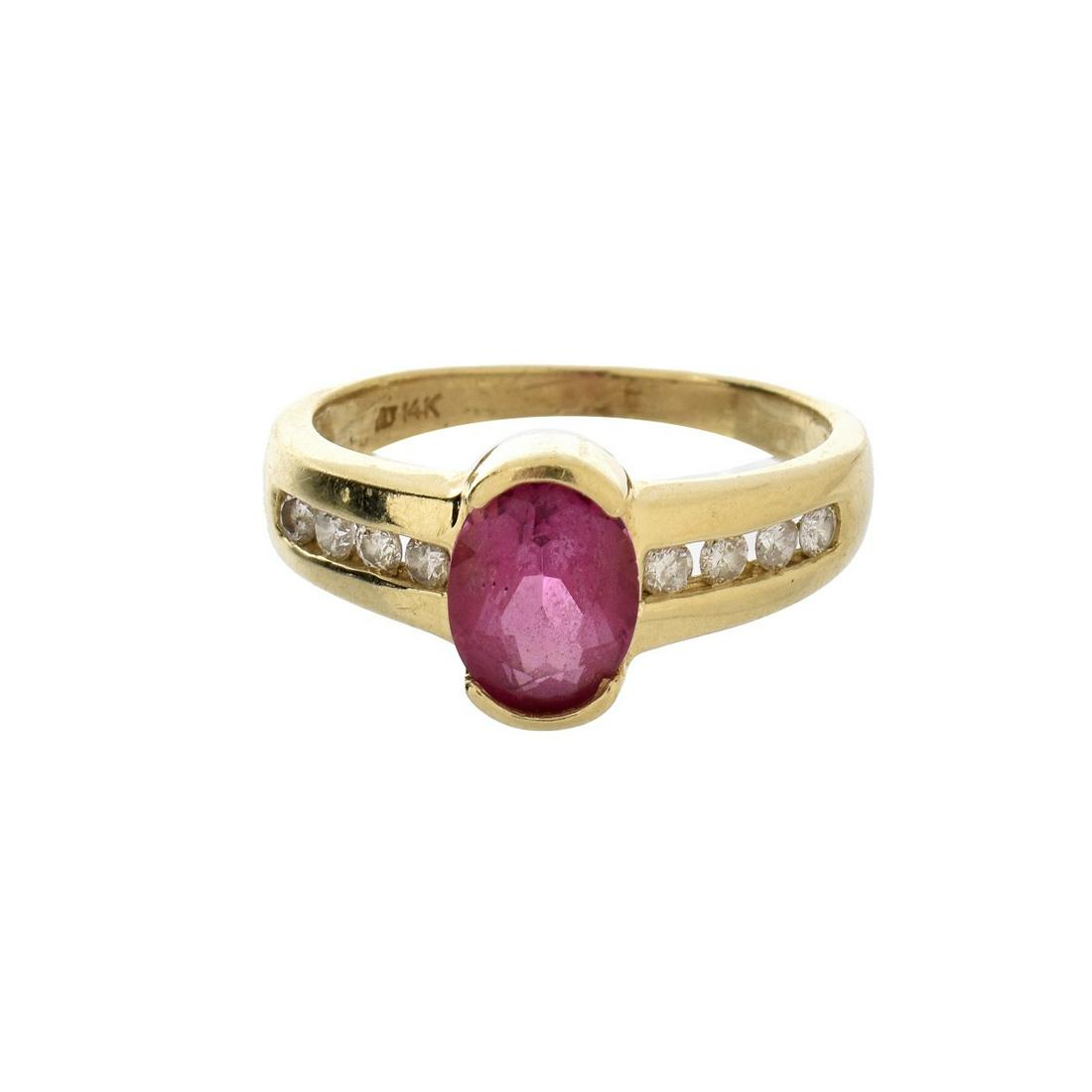 Ruby, Diamond and 14K Ring (1 of 5)
