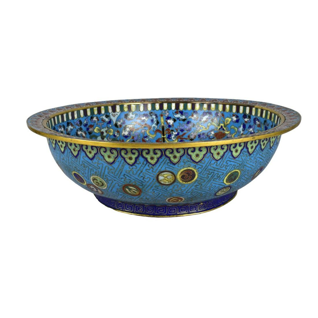 Large Chinese Cloisonne Bowl (1 of 5)