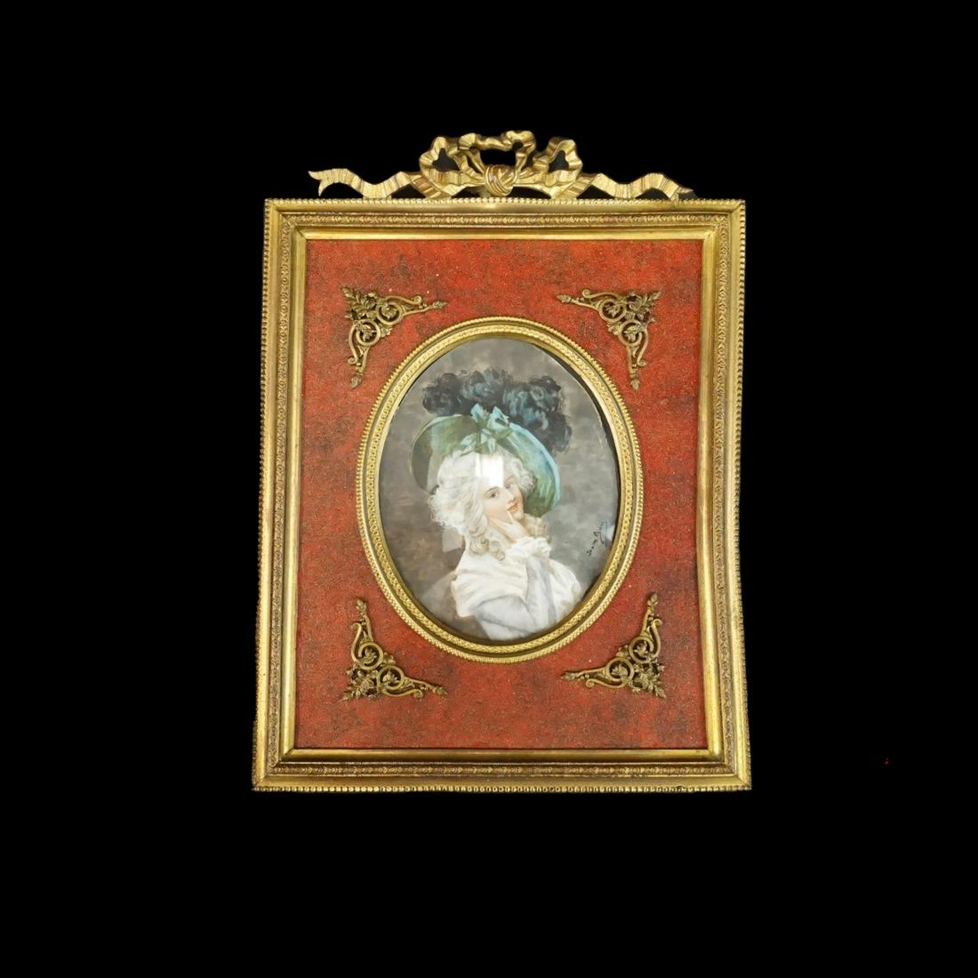 19th C. Miniature Portrait (1 of 2)