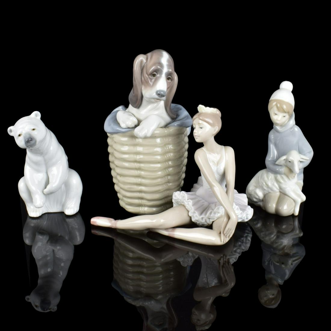 Four Lladro Porcelain Figurines (1 of 5)