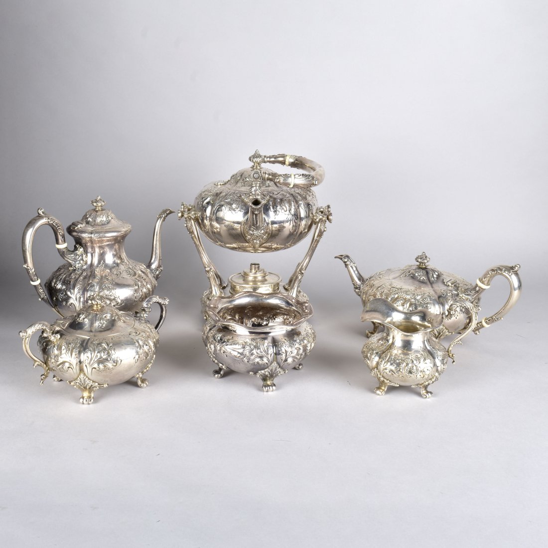Theodore B. Starr Sterling Tea Set (1 of 5)