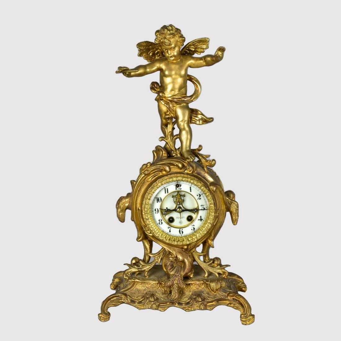 Gilbert Clock Co Rococo Clock (1 of 5)