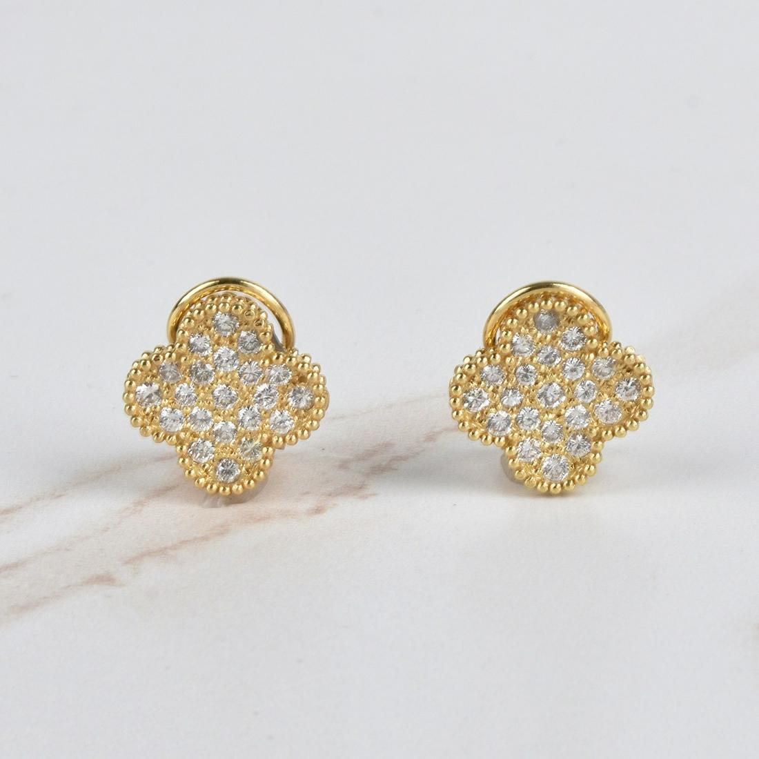 Diamond, 18K and 14K Earrings (1 of 3)