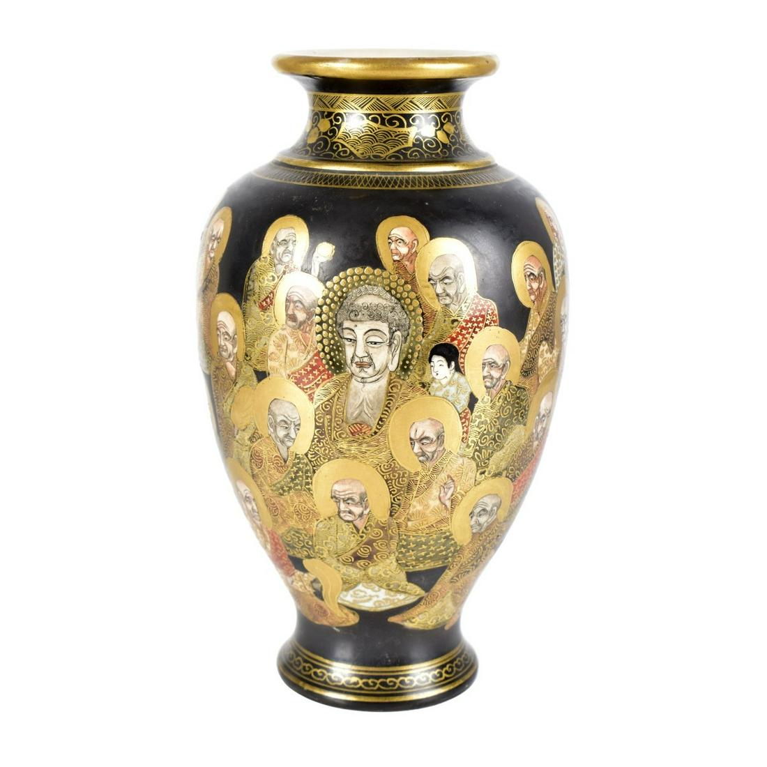 19th C. Japanese Satsuma Vase (1 of 4)