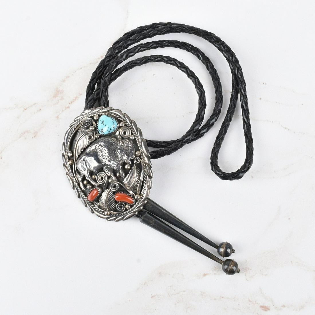 Allen Chee Navajo Sterling Bolo Tie (1 of 2)