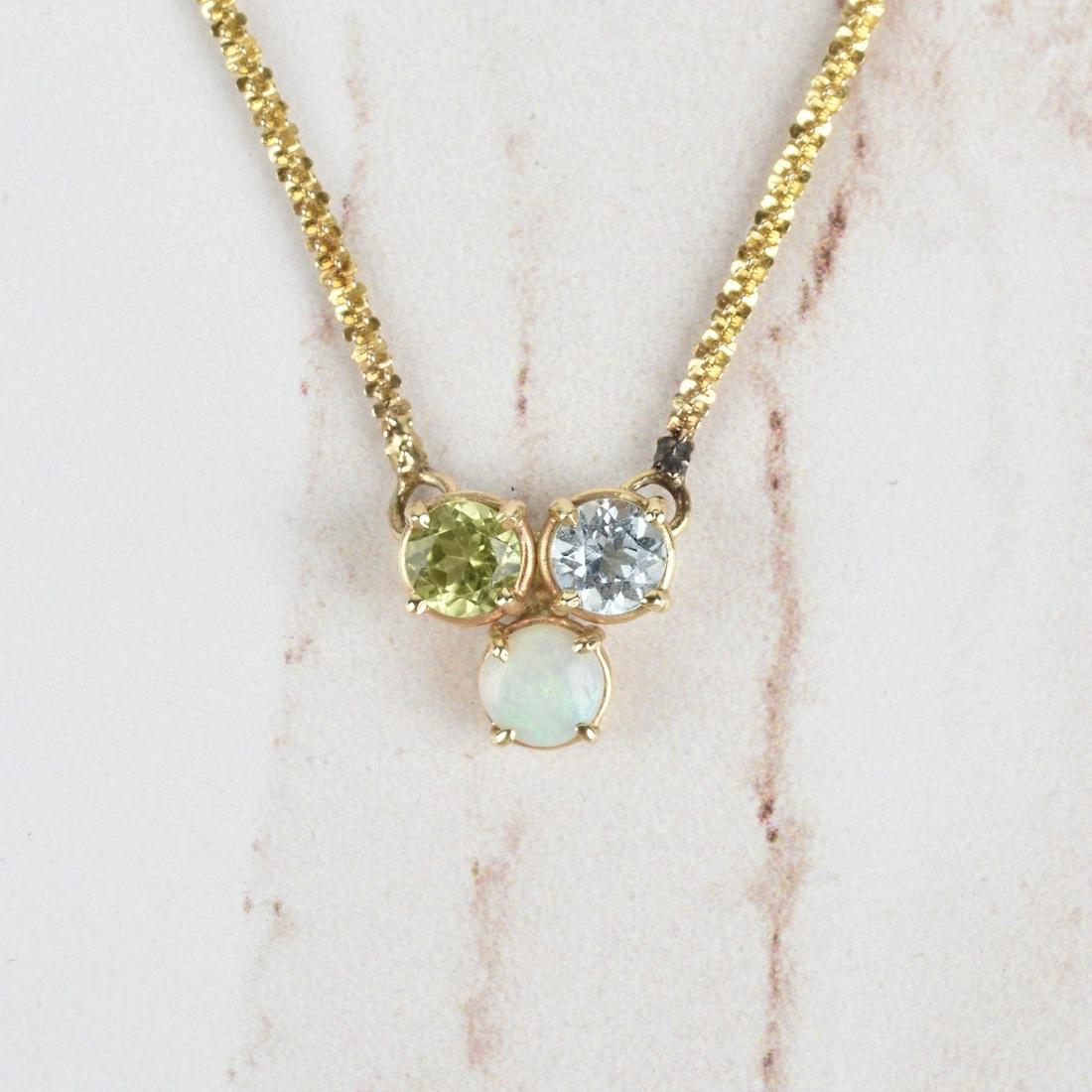 Gemstone and 14K Necklace (1 of 4)