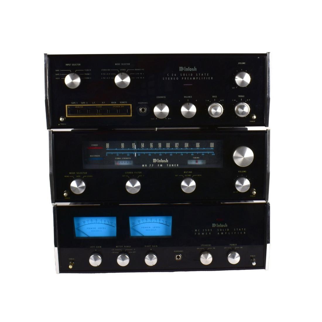 3 Pc. Vintage McIntosh Stereo Equipment (1 of 5)