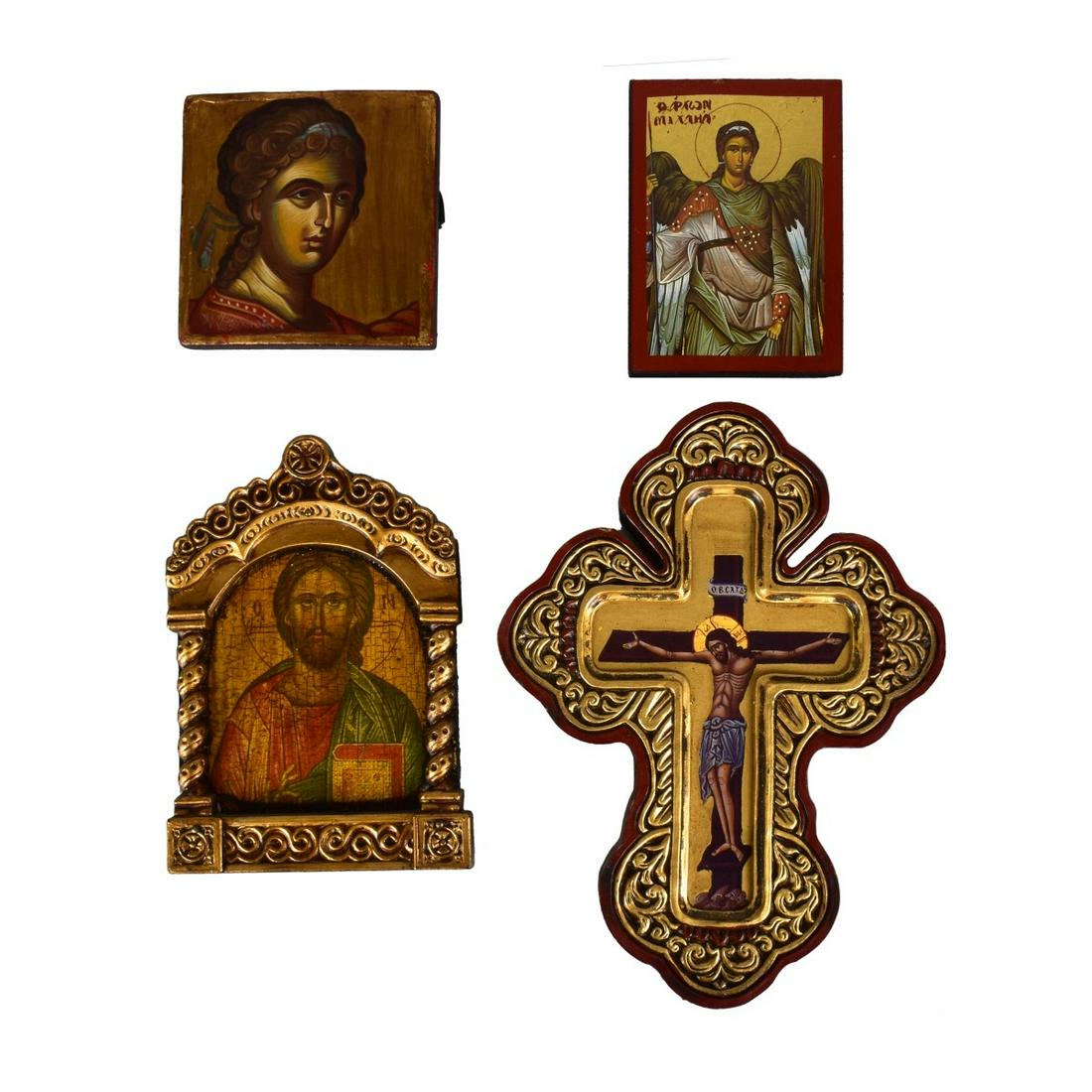 Four Vintage Russian Religious Icons (1 of 6)