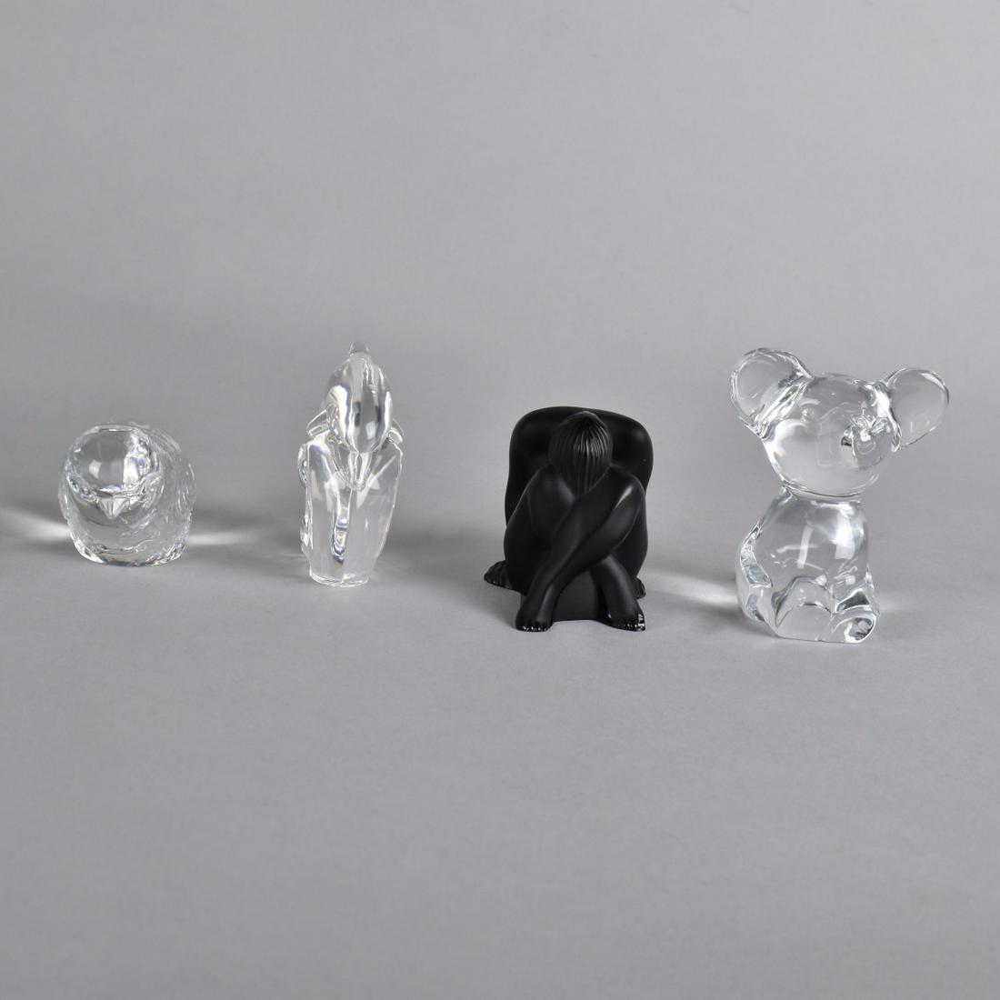 Four Vintage Assorted Crystal Figurines (1 of 5)
