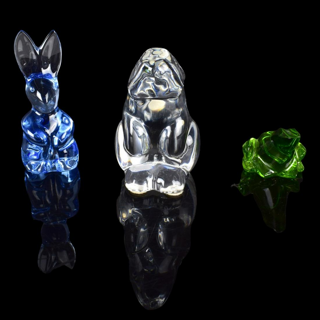 Three Baccarat Crystal Figurines (1 of 5)