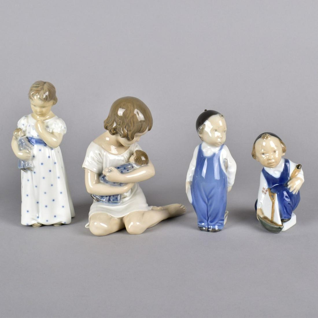 Four Royal Copenhagen Porcelain Figurines (1 of 5)