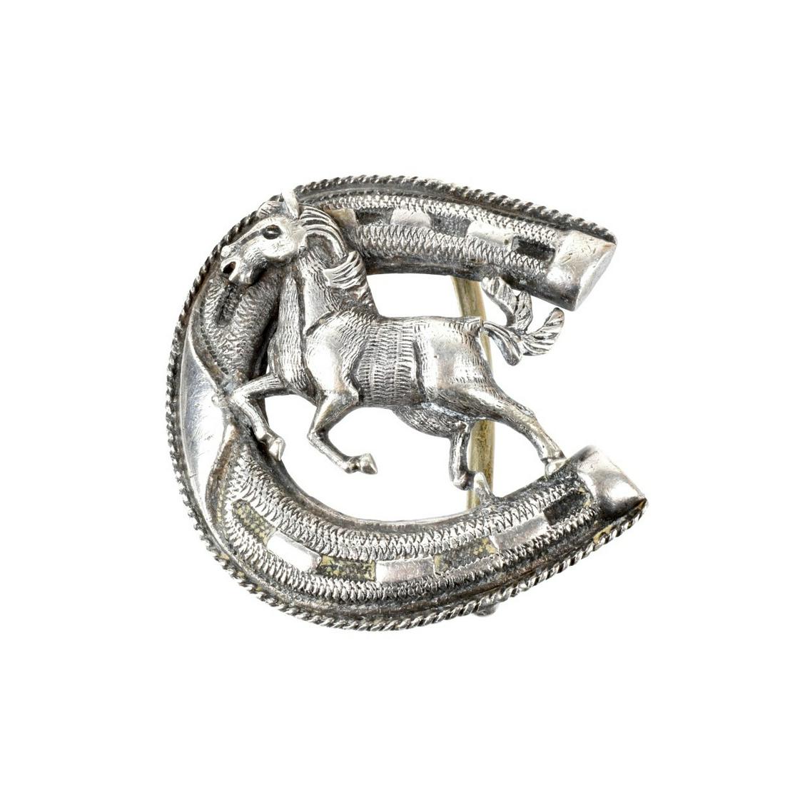 Mexican Silver Belt Buckle (1 of 2)