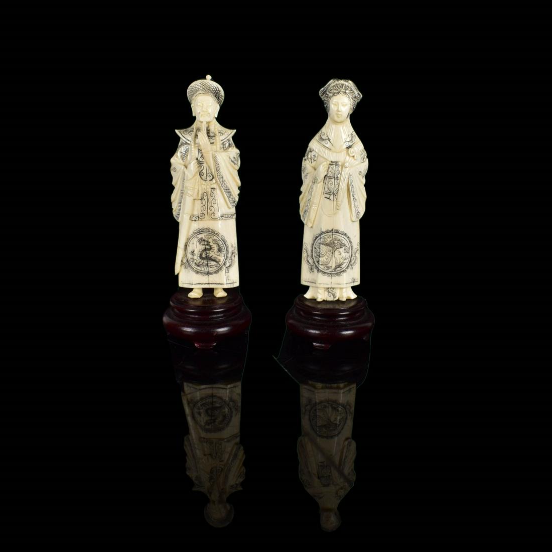 Pair of Chinese Figurines (1 of 4)