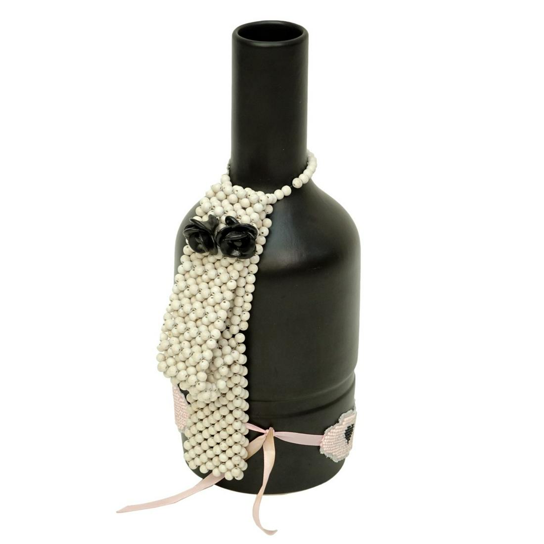 H Jongerius Artenica Black Ceramic Vase Sculpture (1 of 7)