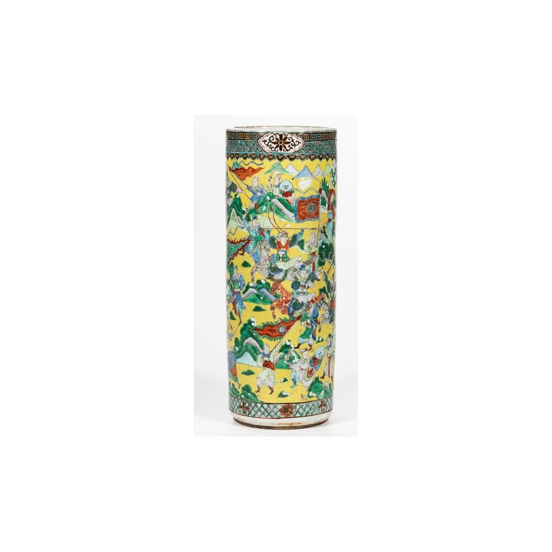 19/20C Enameled Chinese Umbrella Stand (1 of 7)