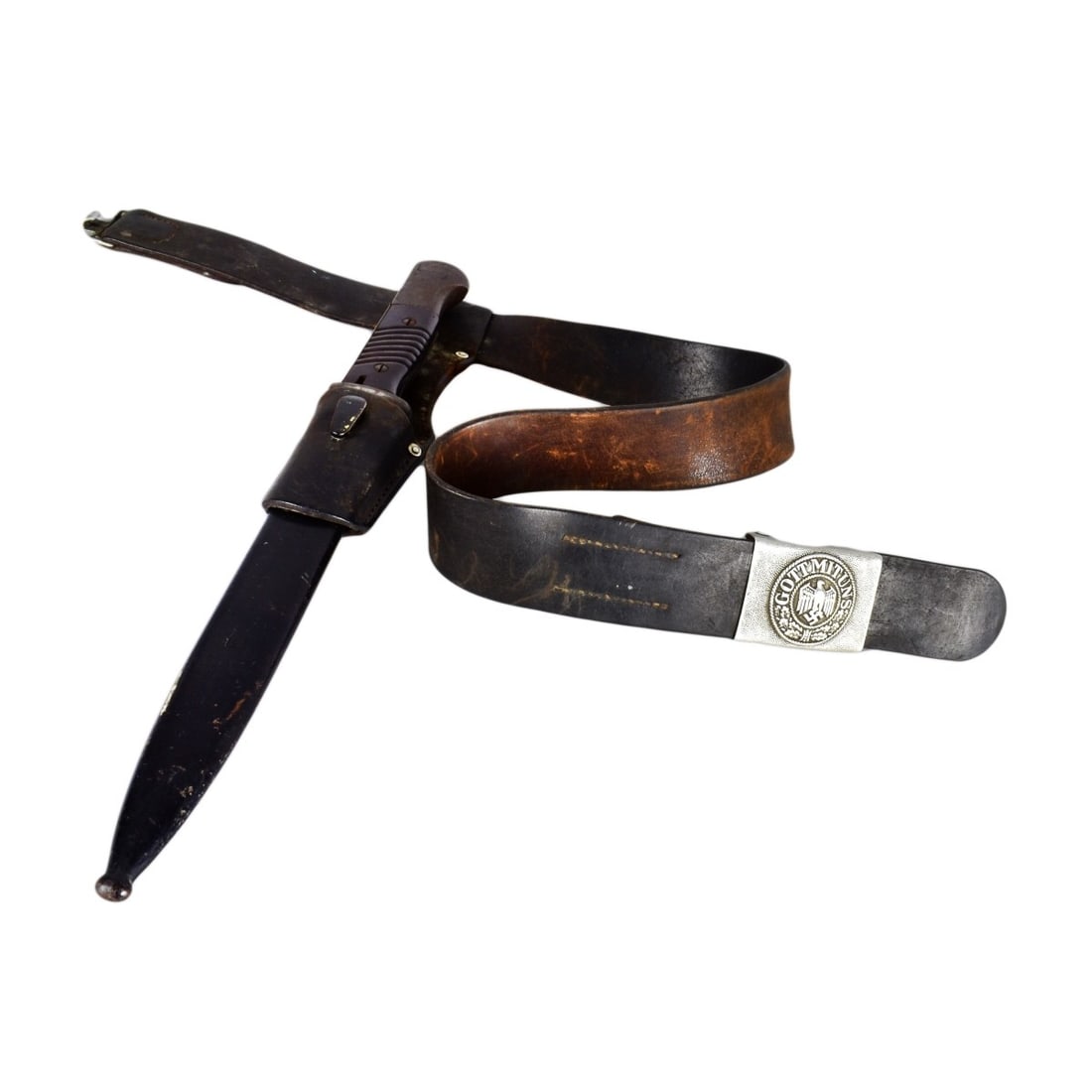 Circa WWI German Knife Boyonet W/ Belt (1 of 4)