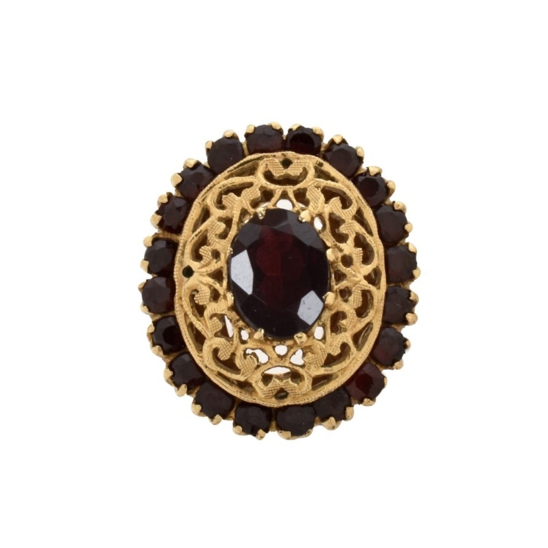 Garnet and 18K Ring (1 of 5)
