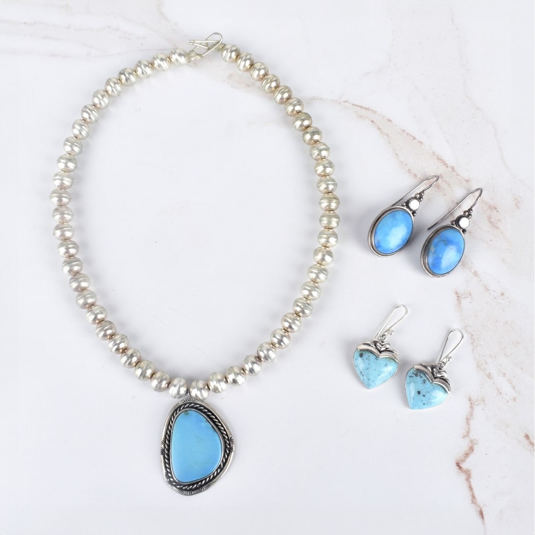 Turquoise and Silver Jewelry (1 of 2)