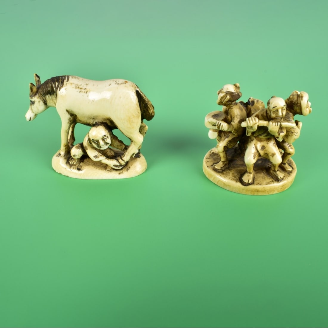 Two Antique Japanese Netsuke Groups (1 of 4)