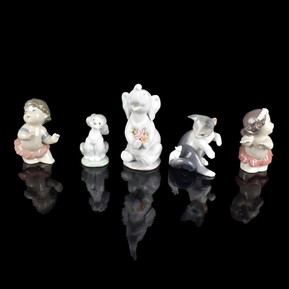 Five Assorted Lladro Porcelain Figurines (1 of 5)