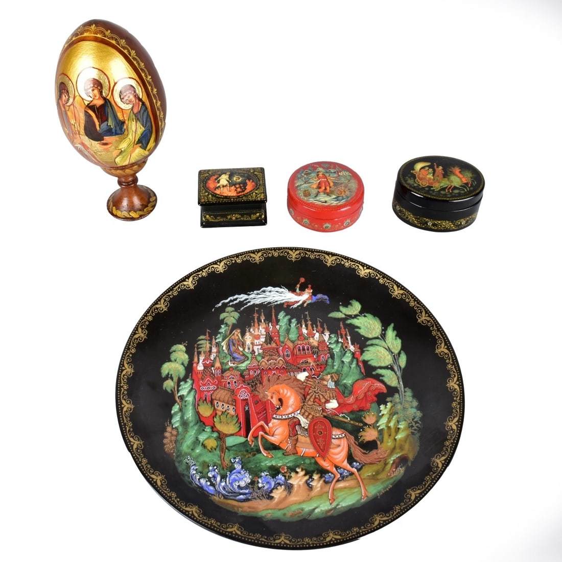 Six Vintage Russian Assorted Tableware (1 of 6)