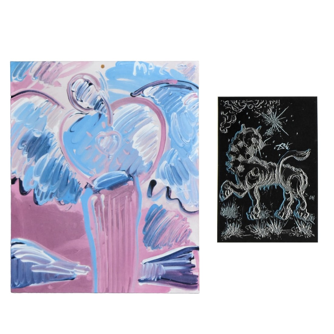 Grouping of Two Prints (1 of 5)