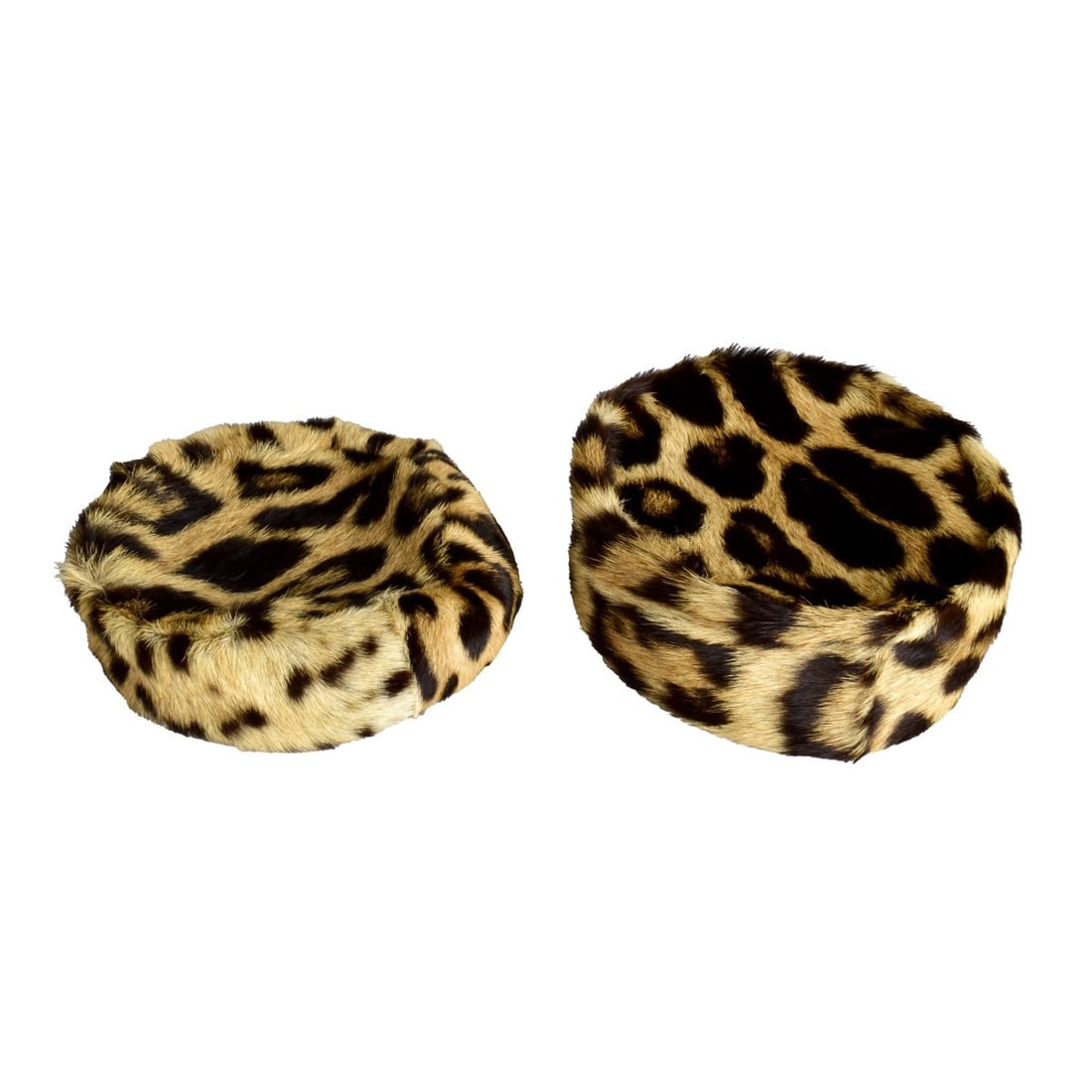 Two Genuine Leopard Skin Hats (1 of 5)