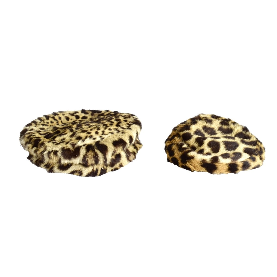 Two Genuine Leopard Skin Hats (1 of 4)