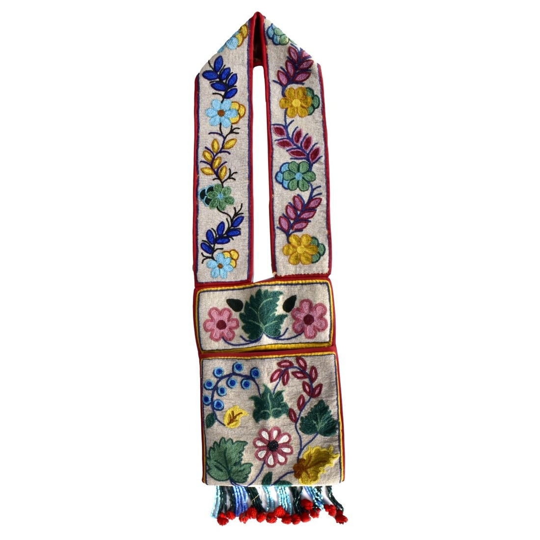 Beaded Native American Bandolier Bag (1 of 4)