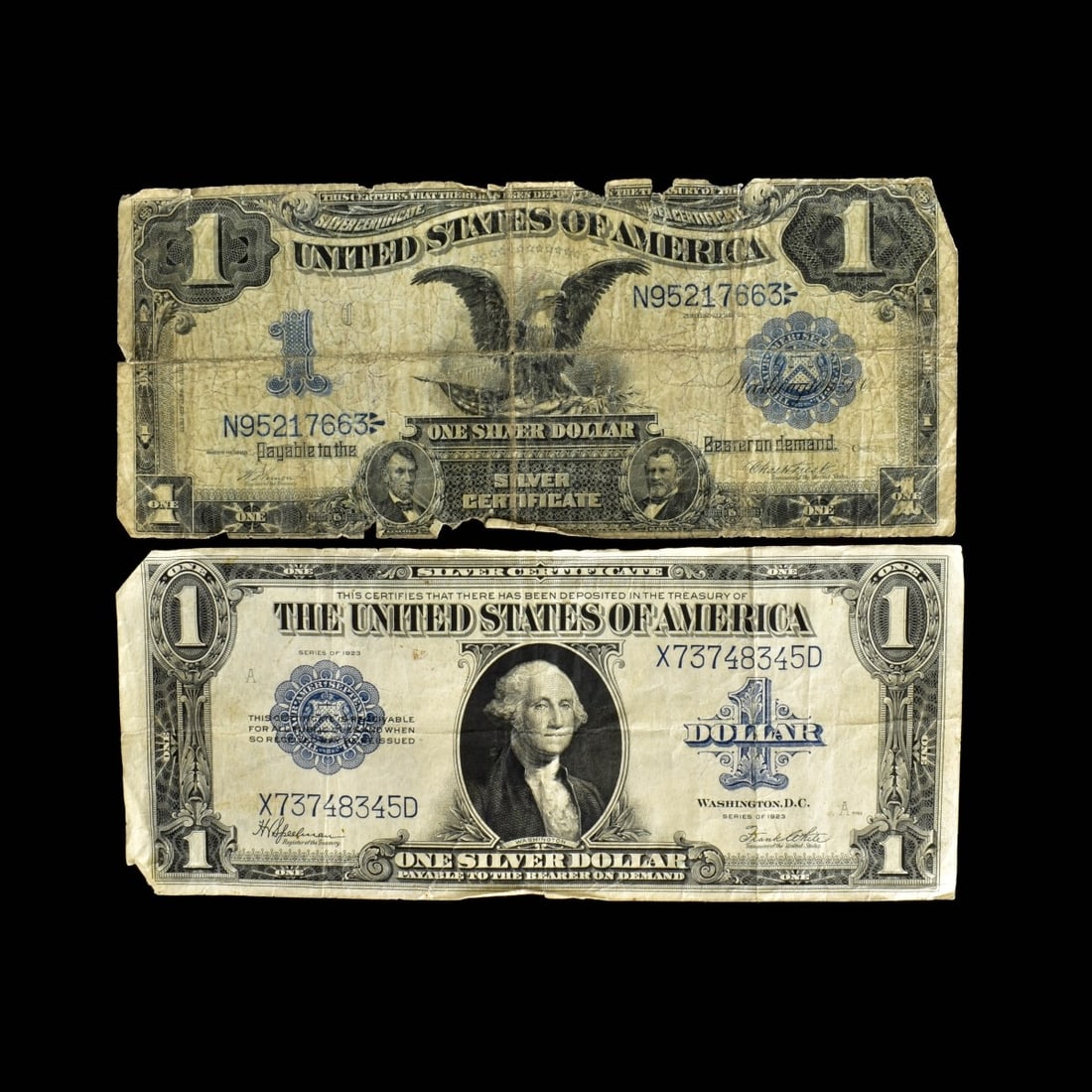 Large Scale $1.00 U.S. Silver Certificates (1 of 5)
