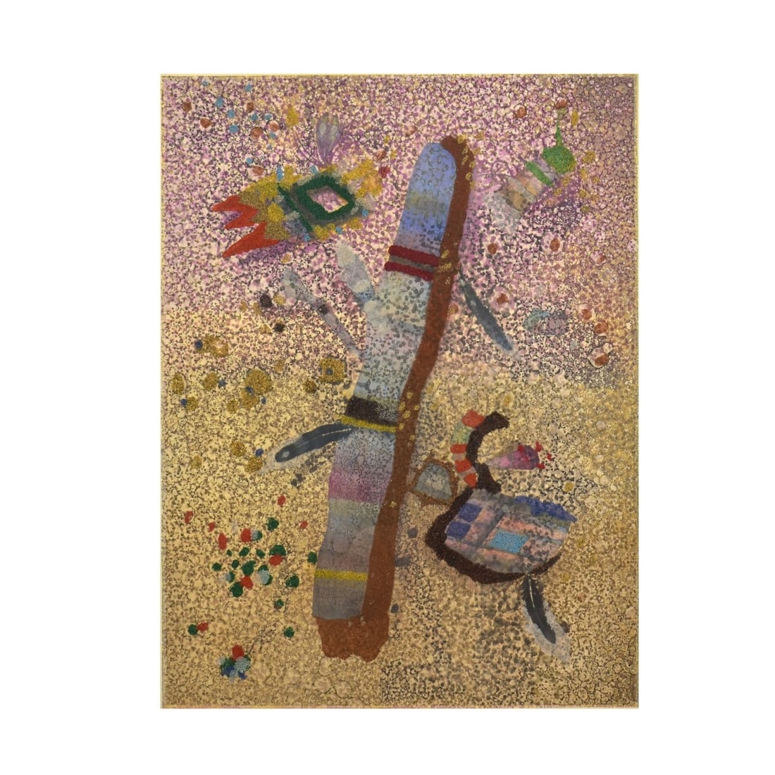 Tom Fricano, American (b. 1930) Lithograph: Tom Fricano, American (b. 1930), Color Lithograph, "The Shadow Between Friendship". Pencil signed lower right, titled lower left. Measures 24" H, 17" W; frame measures 33-1/2" H, 25-3/4" W. Condition: