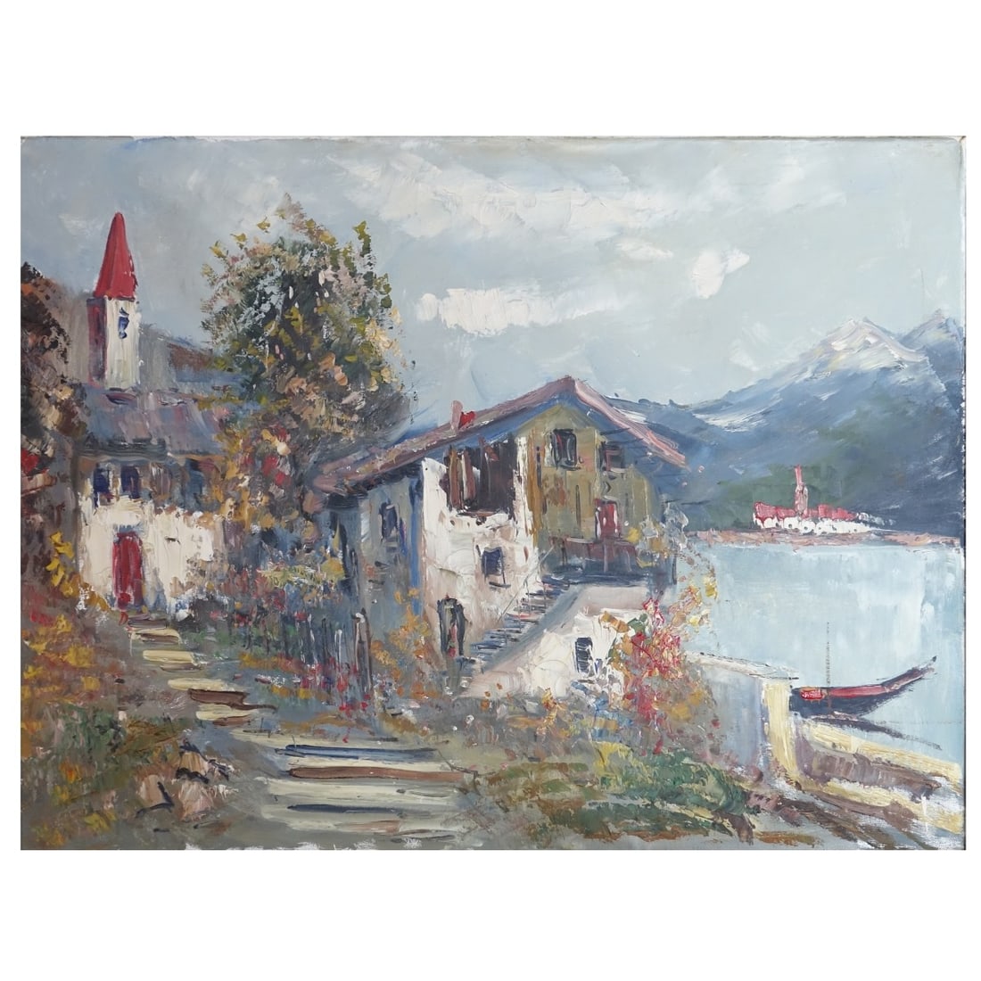 Peter Van Delft, Dutch (20C.) Village (1 of 4)