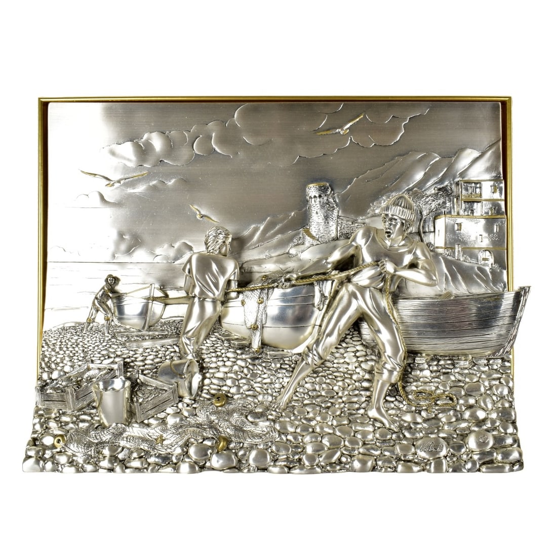 Valenti & Co Sterling Silver-Clad Plaque Fishing (1 of 6)