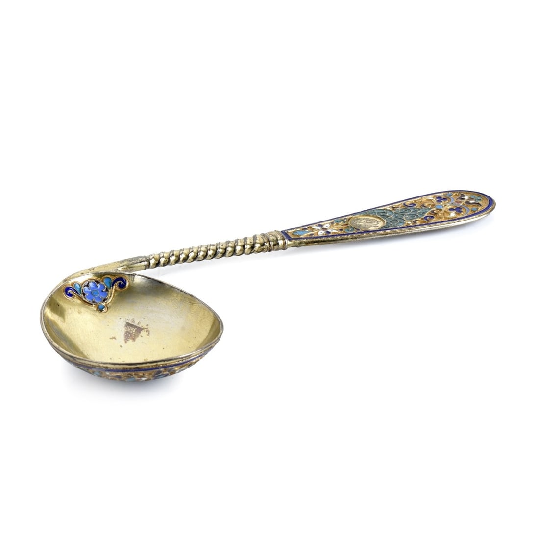 Russian Enamel Silver Gilt Spoon (1 of 8)
