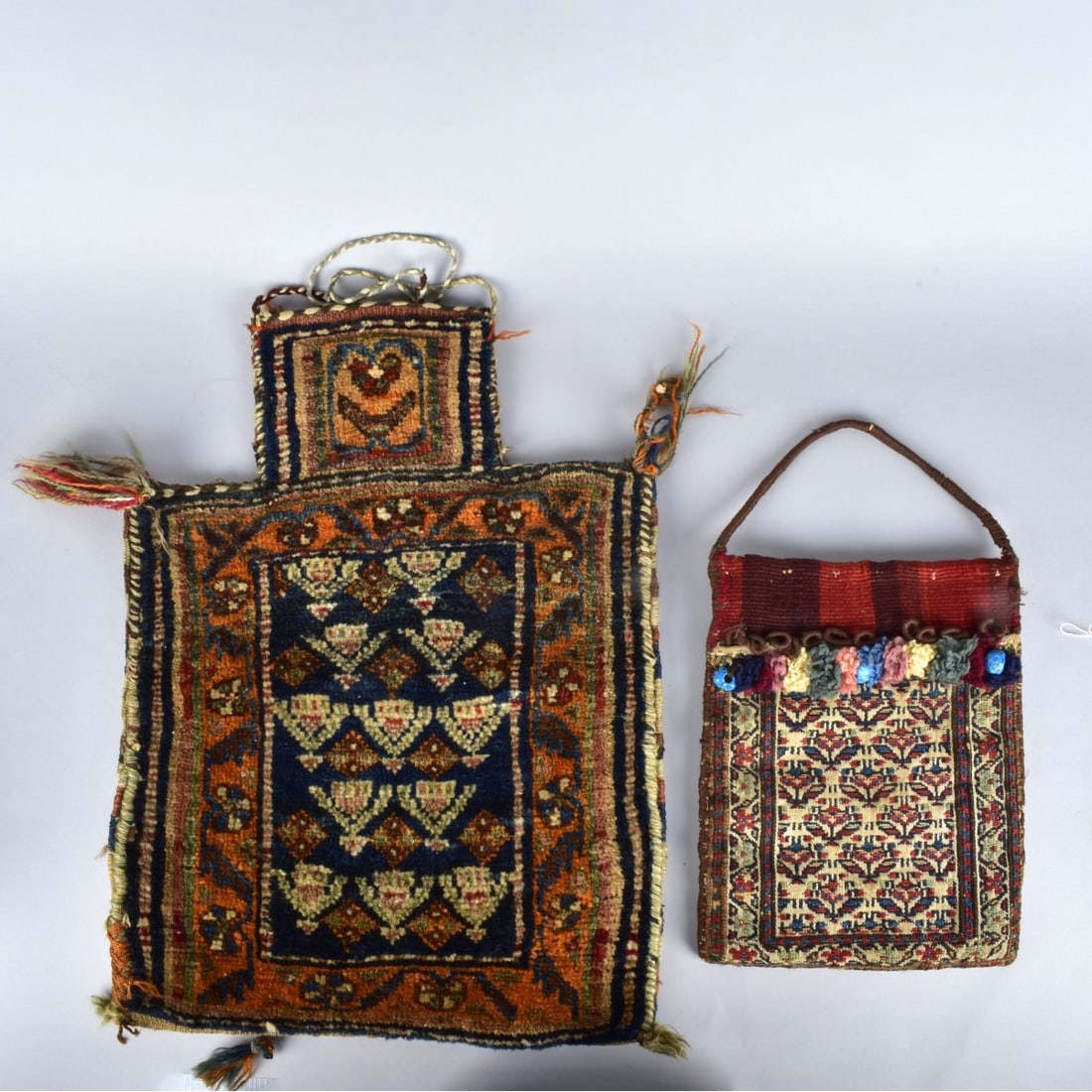 Two Semi Antique Persian Wool Salt Bags (1 of 4)
