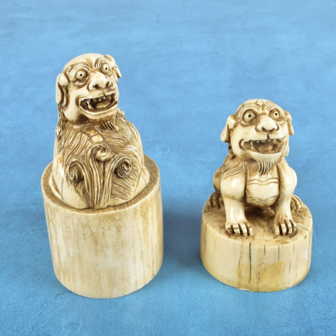 Two Antique Chinese Carved Seal Stamps (1 of 4)