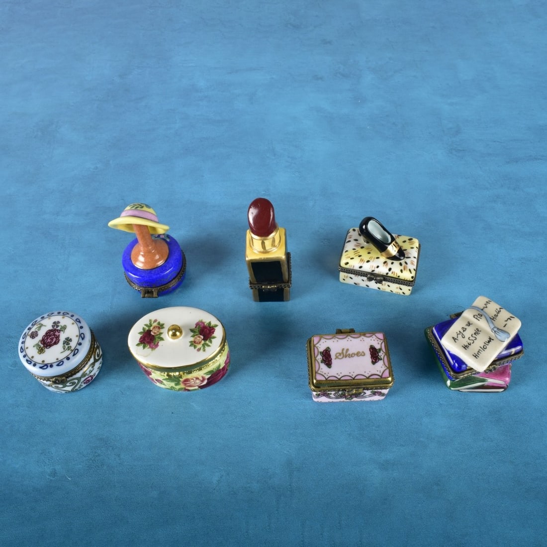 Seven Whimsical Porcelain Boxes (1 of 3)