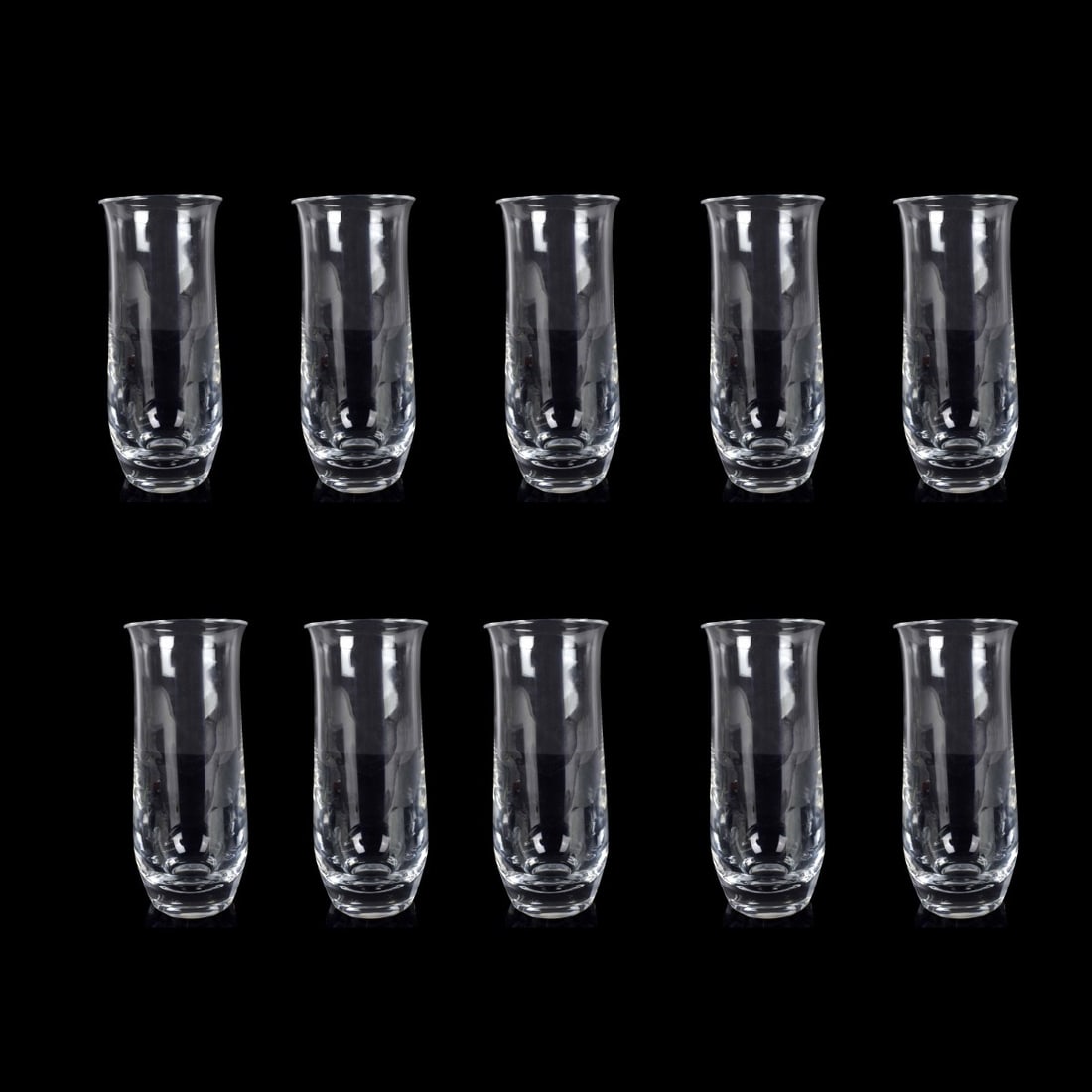 Ten Nachtmann Germany Crystal Tumblers: Ten (10) Nachtmann Germany Crystal Tumblers. Measures 6-1/4" Condition: Good Condition Estimate: $50.00 - $150.00 Domestic Shipping: Third Party