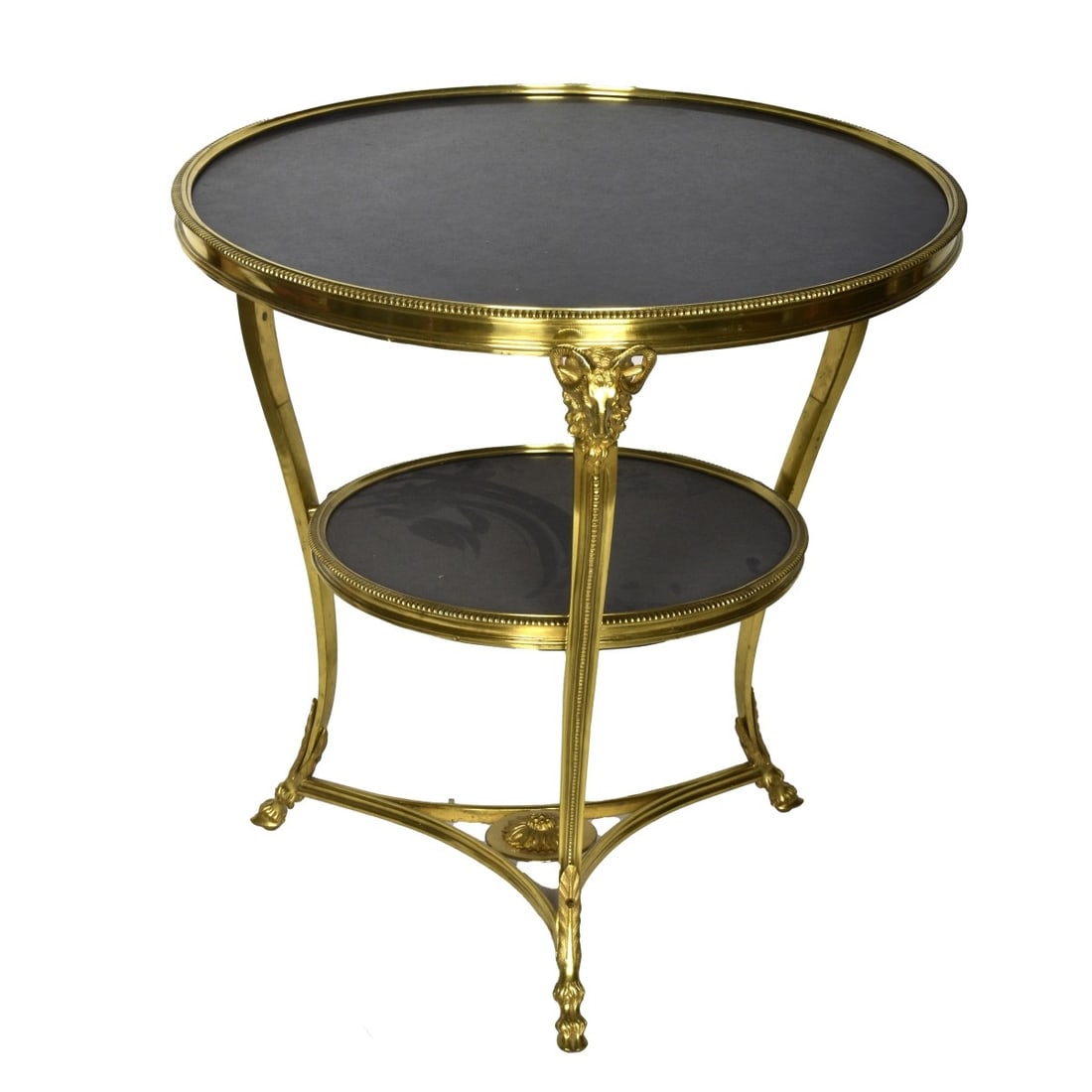 20C French Bronze Ram's Head Gueridon (1 of 4)