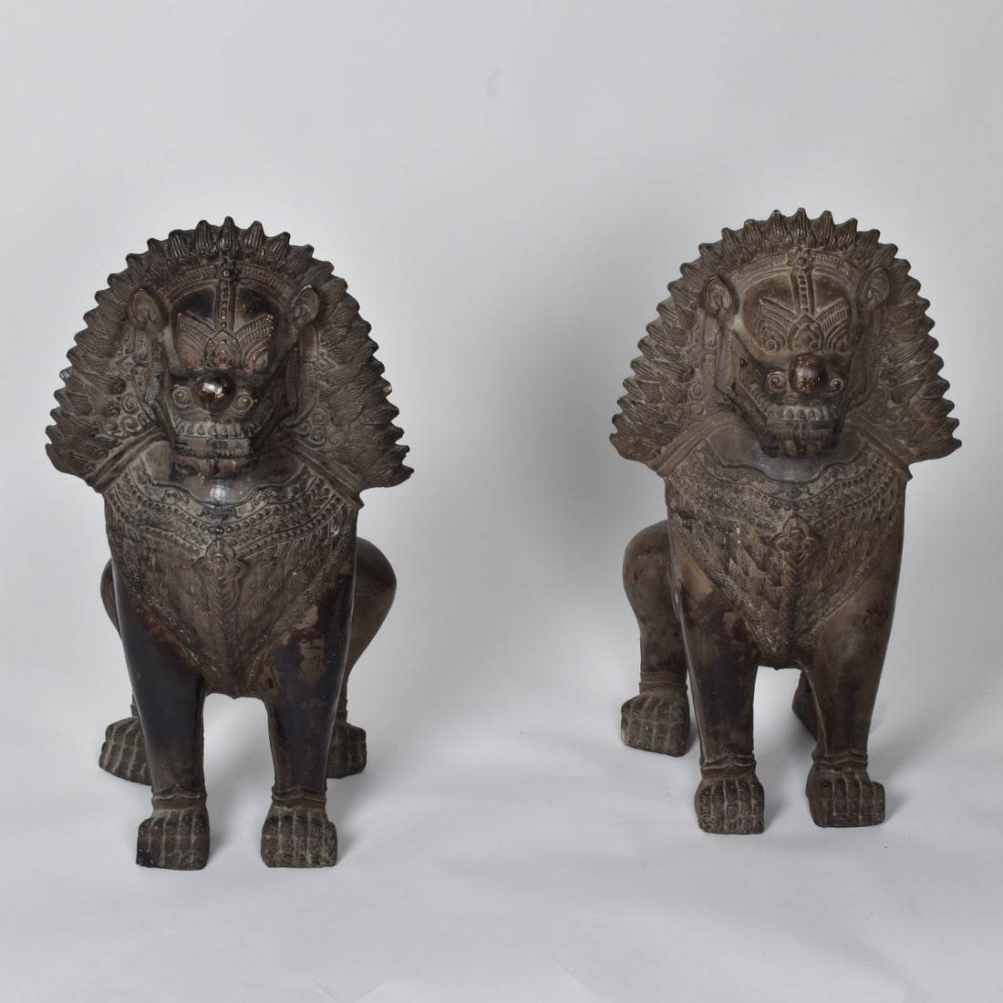 Pair Chinese Foo Dogs (1 of 4)