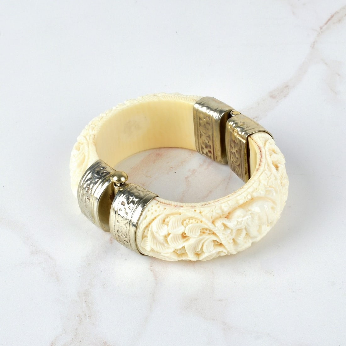 Indian Silver Mounted Bangle (1 of 4)