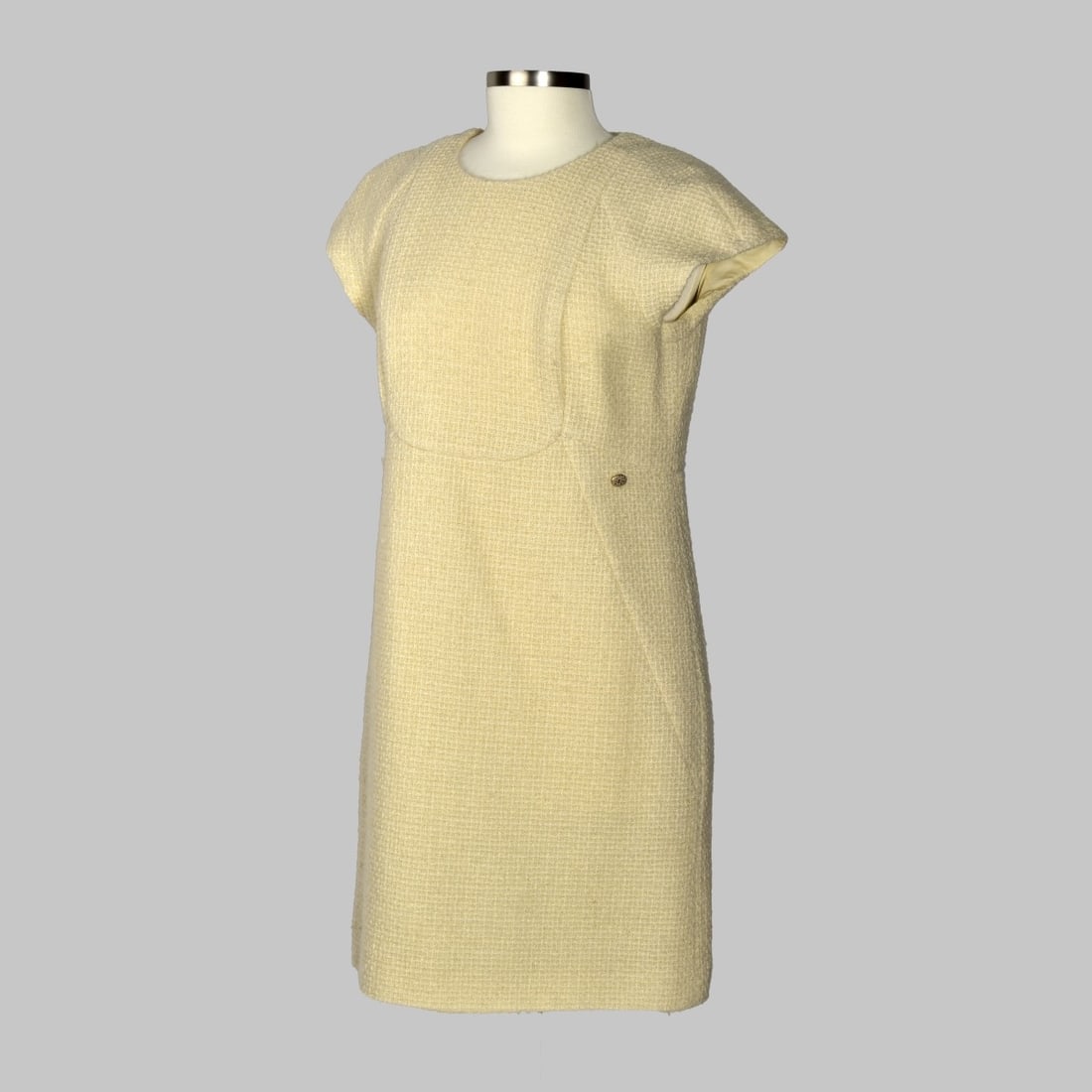 Chanel Cream Tweed Wool Dress (1 of 6)
