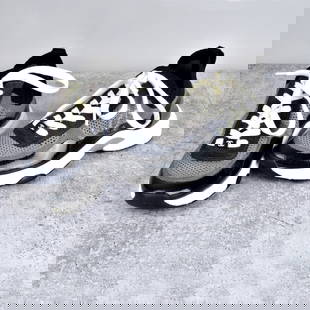 Chanel Interlocking CC Sneakers: Chanel Interlocking CC Stretch Sport Sprint Sneakers. Serial WG36258. Size: 38. Provenance: The Orianne Collins Collection. A large portion of proceeds of this sale will be donated to Ms Collins’ ch