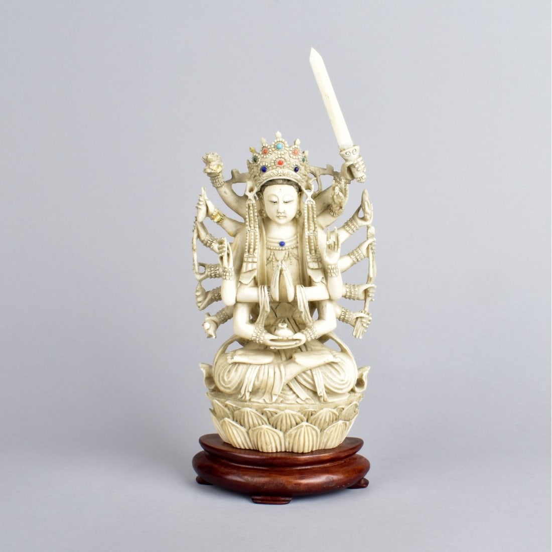 19th C. Indian Carved Krishna Figurine (1 of 5)